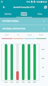 SureCall smartphone app Signal Finder: antenna separation