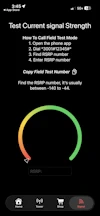 weBoost smartphone app Signal Strength (iPhone instructions)