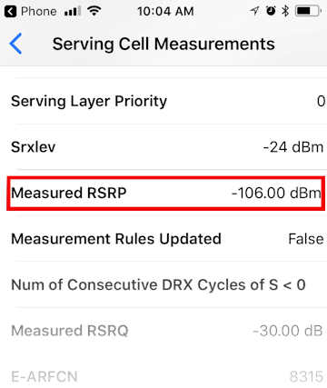 how to check cell signal strength on iphone 11