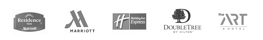 Some of Powerful Signal’s hotel industry clients Residence Inn by Marriott, Marriott, Holiday Inn Express, DoubleTree by Hilton, The Art: A Hotel
