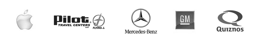 Some of Powerful Signal’s retail industry clients Apple, Pilot Travel Centers, Mercedes-Benz, General Motors, Quiznos
