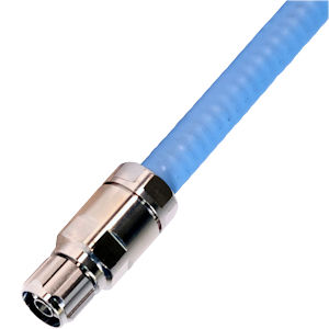 plenum air coax cable, terminated with an N-male connector