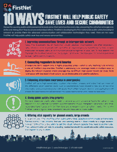 10 ways FirstNet will help public safety save leves and secure communities - page 1