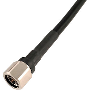 400 coax cable, terminated with an N-male connector