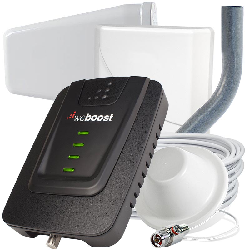 weBoost Connect 4G cell phone signal booster for homes with bonus dome antenna 470103 kit