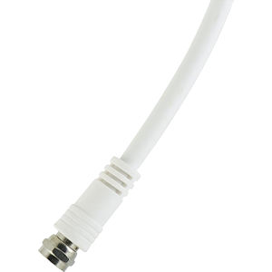 RG6 coax cable, terminated with an F-male connector